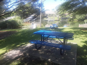 picnic area at main street park destin, florida